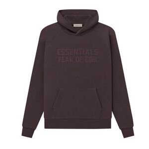 Fear of God Essentials Hoodie in “Plum” (Unisex)